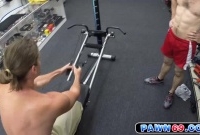 Gym rat training naked in pawn shop to the owners delight picture slut