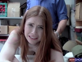 Irish redhead shoplifter teen chick gets punish fucked picture slut