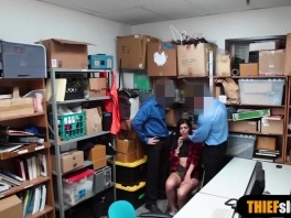 Notorious busty teen thief fucked by two perv officers picture slut